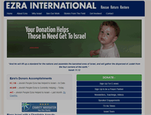 Tablet Screenshot of ezrainternational.org